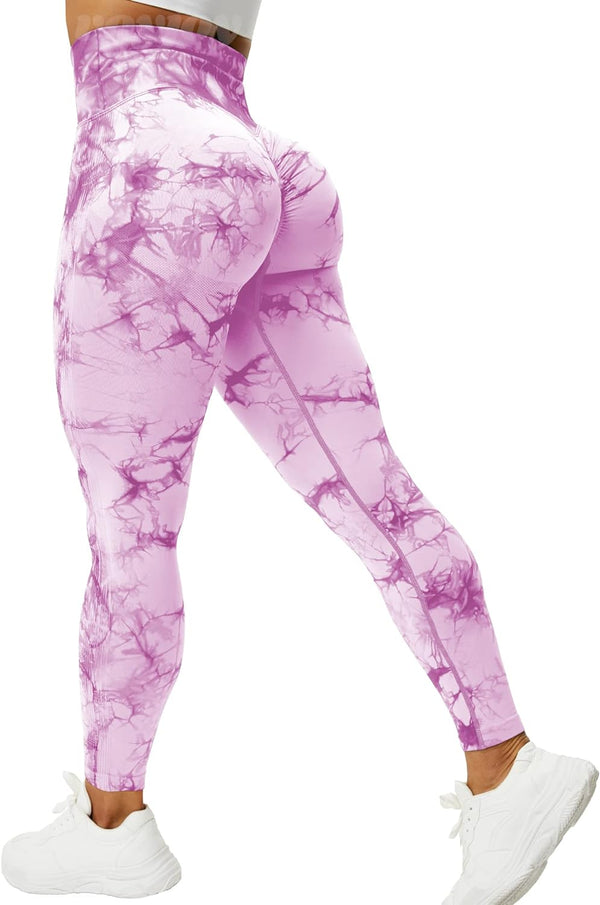 Comprar VOYJOY Tie Dye Seamless Leggings for Women High Waist Yoga